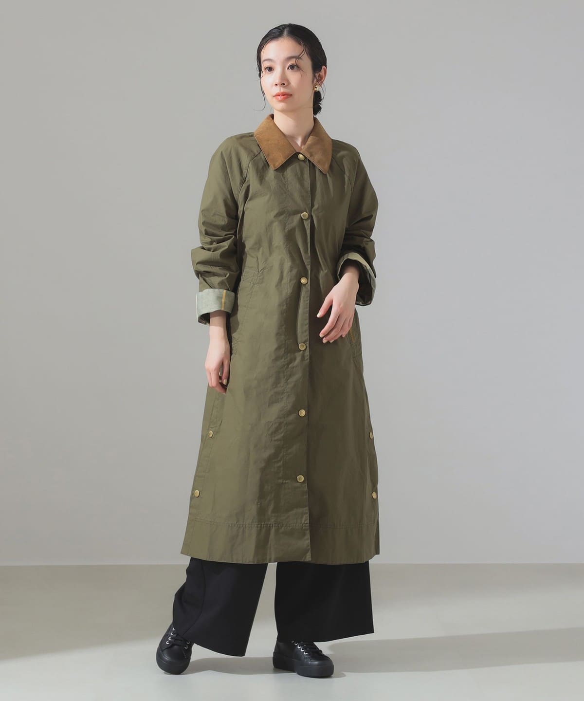 Barbour バブアー / ETTIE コットン コート コート WOMEN DUSTY GREEN 10 Barbour バブアー / ETTIE コットン コート コート WOMEN DUSTY GREEN 10