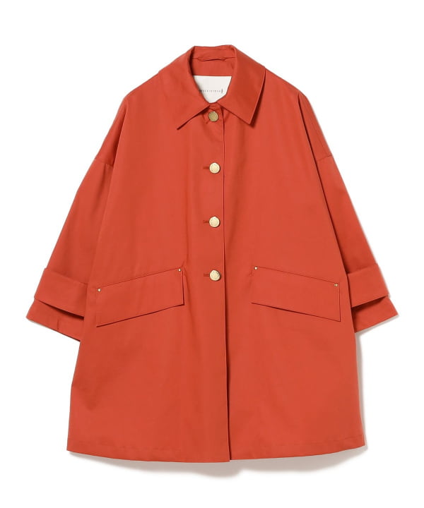 BEAMS ステンカラーコート M 赤 B:MING LIFE STORE by BEAMS｜撥水 ステンカラー コート(S~M