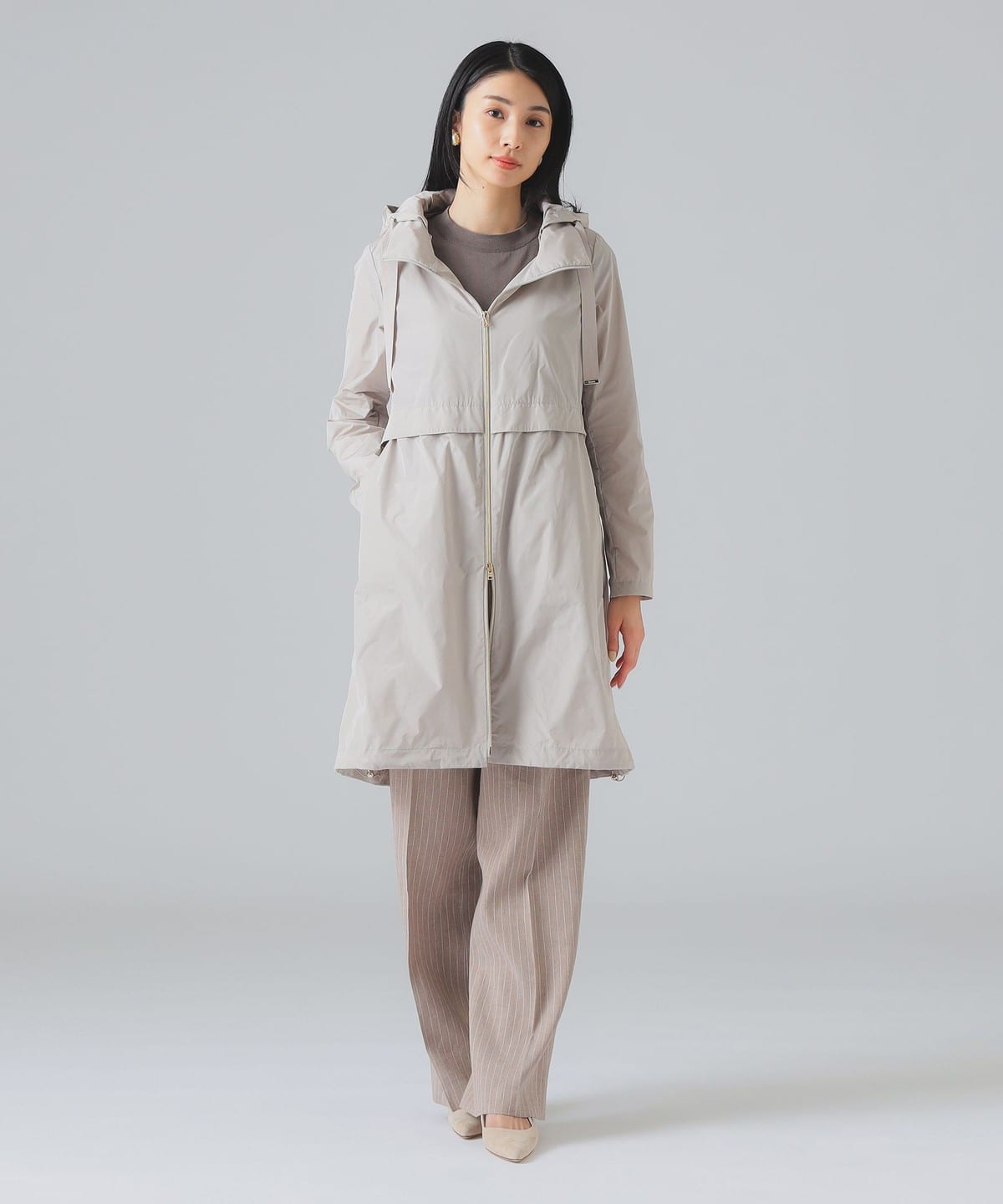美品！UNTITLED Thermore ライナー付 フーデットコート 撥水　M レイヤードライナー付スタンドカラーコート | ムッシュニコル(MONSIEUR