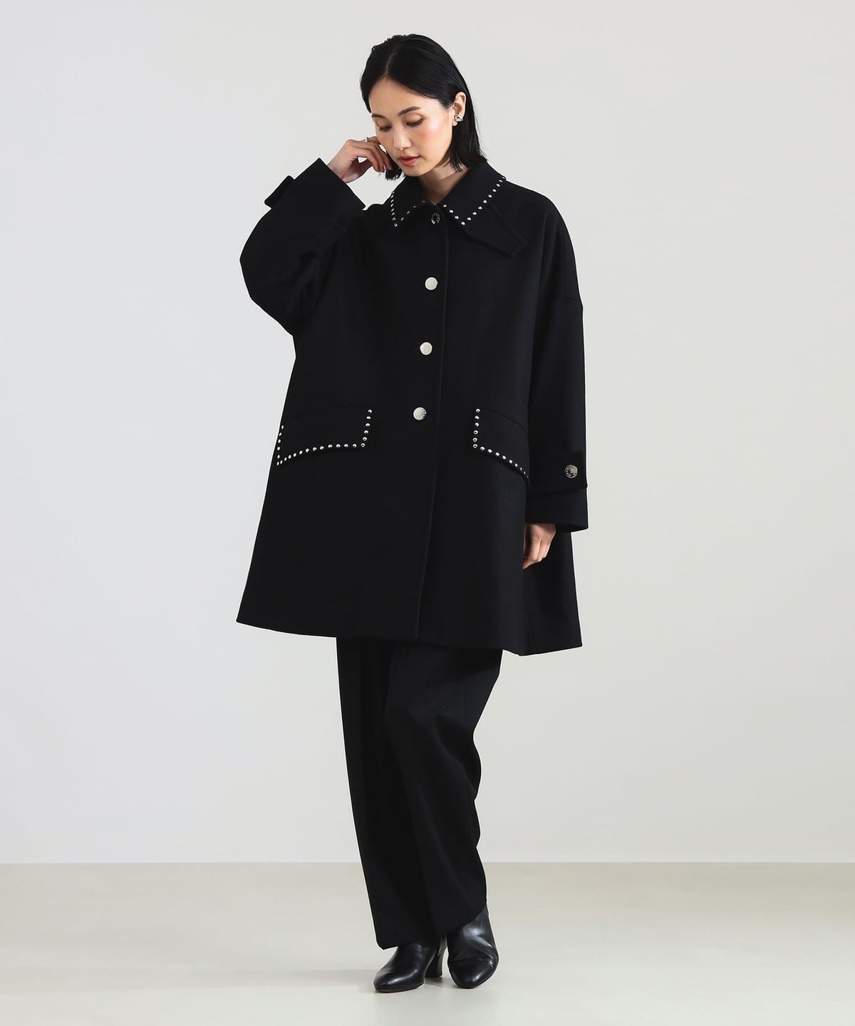 即購入◎メルトンショートコート・Ｍ/デミルクスビームス Demi-Luxe BEAMS（デミルクス ビームス）MACKINTOSH / HUMBIE