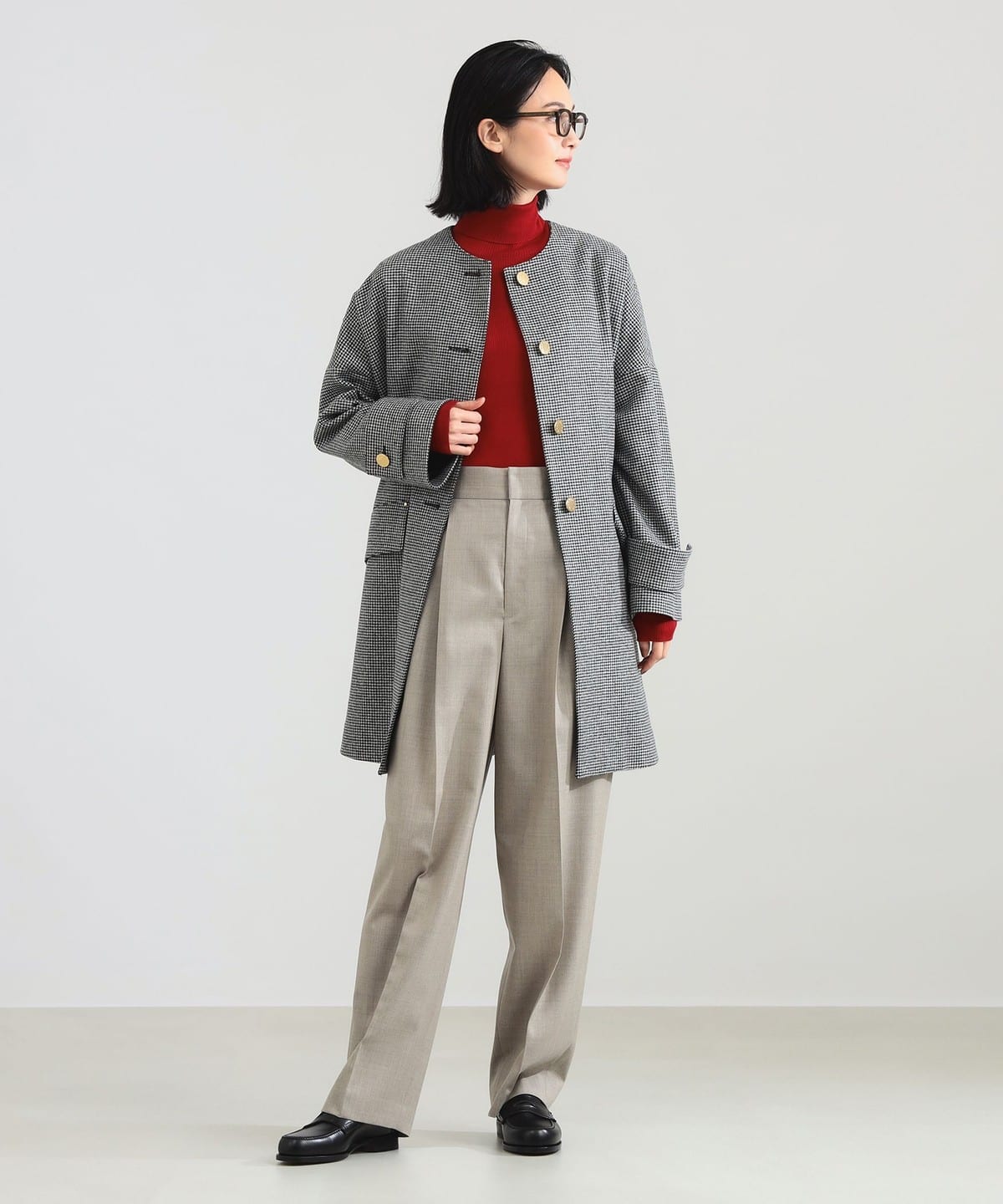 新品未使用 Demi-Luxe BEAMSダイヤキルトノーカラーコート Demi-Luxe BEAMS（デミルクス ビームス）【+15%ポイントUP