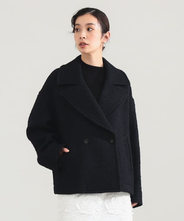 Demi-Luxe BEAMS（デミルクス ビームス）ループツイード ピーコート