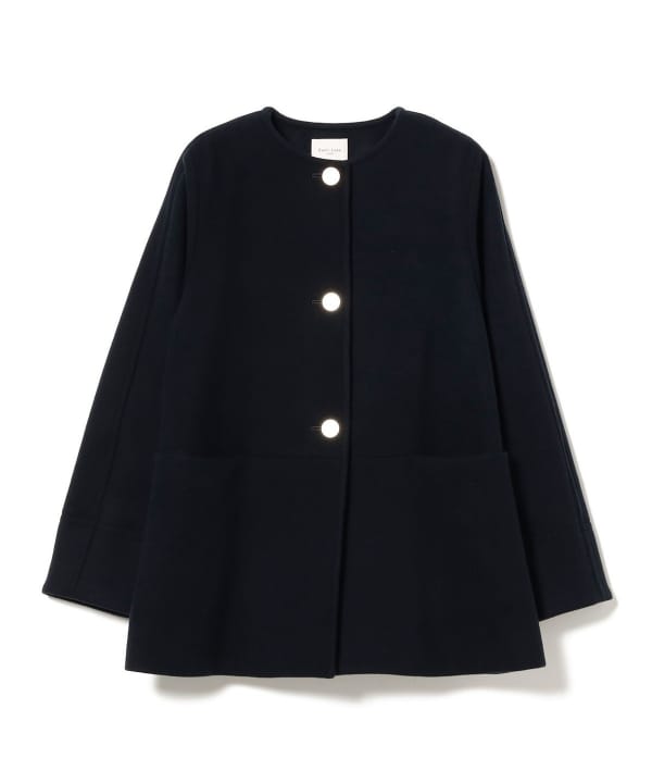 Demi-Luxe BEAMS（デミルクス ビームス）ソフトメルトン ノーカラー