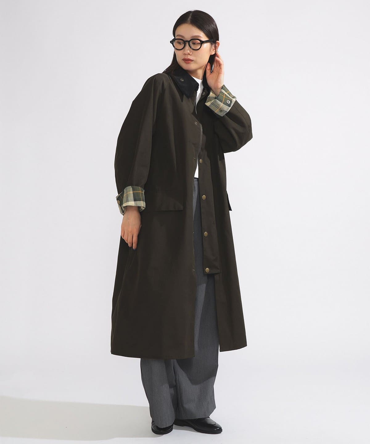 【別注】Barbour バブアー / BURGHLEY ロングコート コート WOMEN SAGE 36 【別注】Barbour バブアー / BURGHLEY ロングコート コート WOMEN SAGE 36