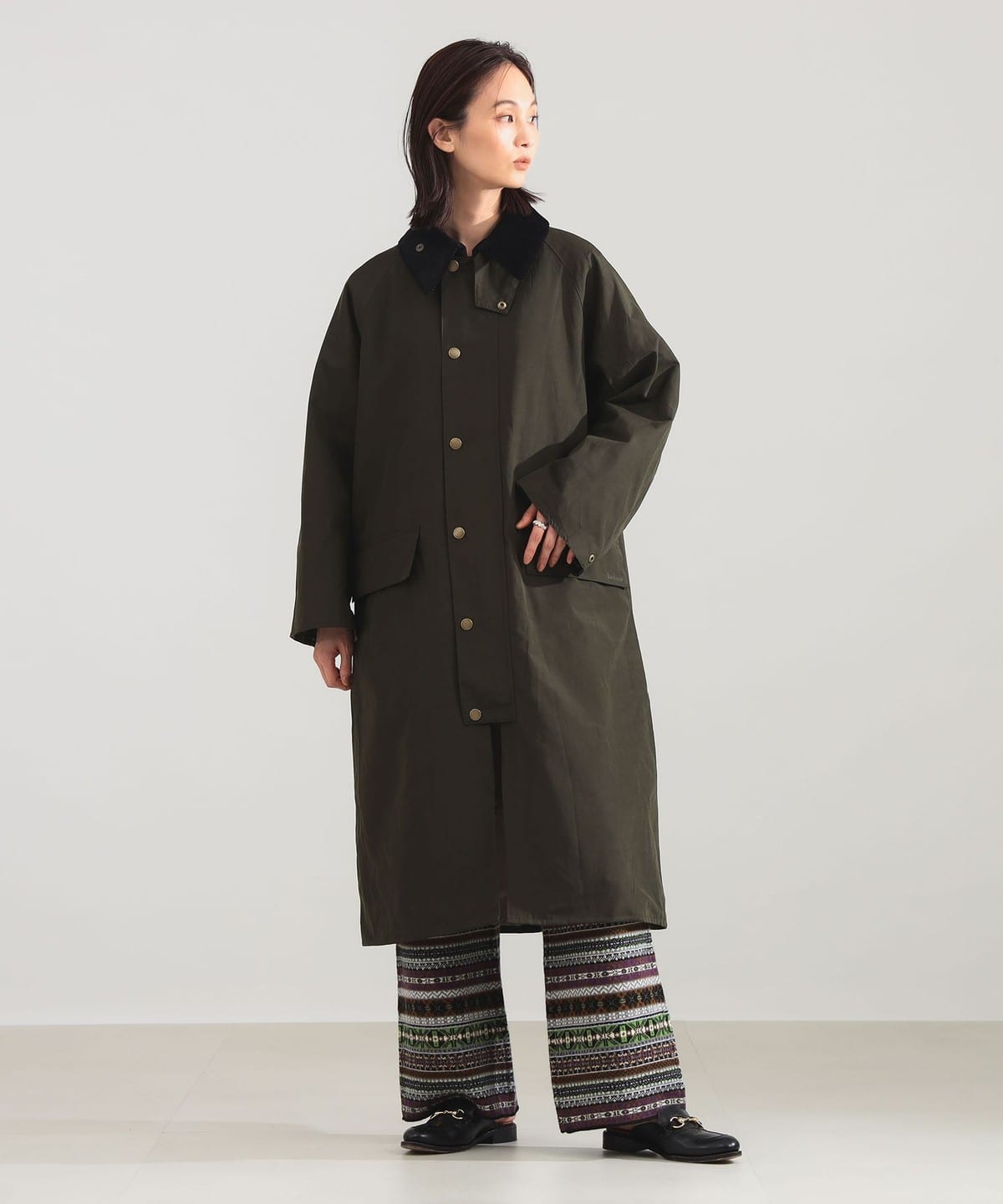 Barbour /beams / ロングコート Demi-Luxe BEAMS（デミルクス ビームス）【別注】Barbour / BURGHLEY
