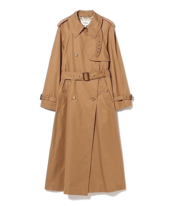 【Demi-Luxe BEAMS】美品サイズ36 トレンチコート Demi-Luxe BEAMS（デミルクス ビームス）ライト ツイル トレンチ