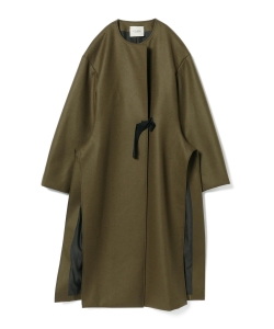 VONDEL / ウール ノーカラーコート