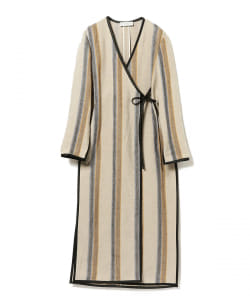 Lachement / リネン ボーダーコート