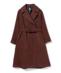 hevo / チェック2ボタンコート