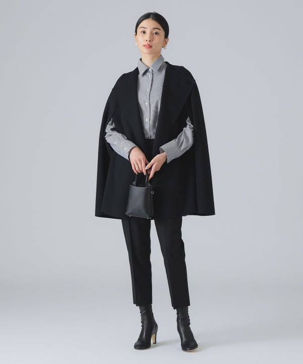 【美品】AK＋1 by EFFE BEAMS ウール ラップコート 38 グレー ✨新品✨AK＋1 by EFFE BEAMS ウール ラップコート 38