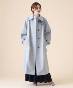Demi-Luxe BEAMS / ロング ステンカラーコート