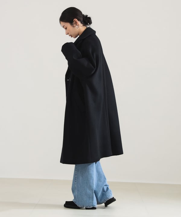 ビームス取扱♪ティッカゆったりスタンドカラー上質コットンナイロンスプリングコート Demi-Luxe BEAMS（デミルクス ビームス）TICCA / テントコート