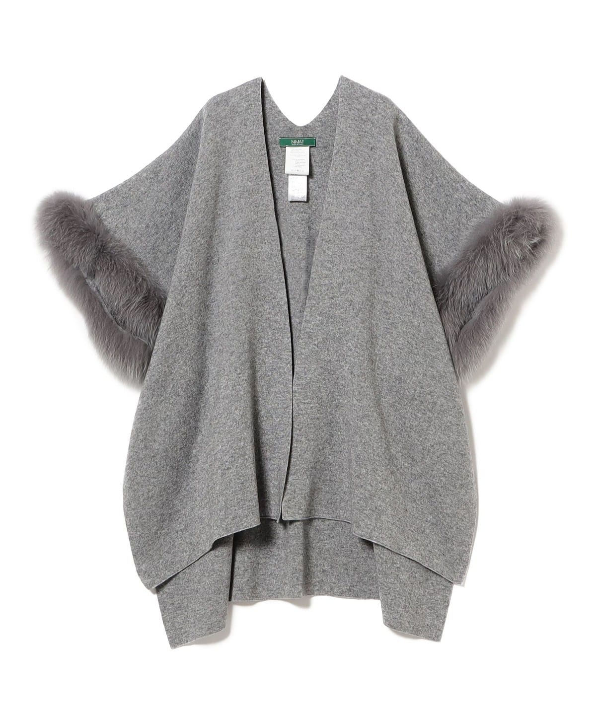 NiMA 1708 / ファー ケープ トップス WOMEN GRIGIO ONE SIZE