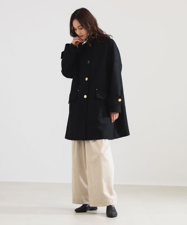 【モアバリエーション開催中】MACKINTOSH / NEW HUMBIE ノーカラー コート Model：H171 B80 W58 H86　Size：8