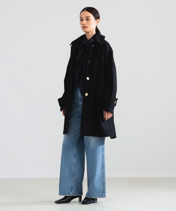 【モアバリエーション開催中】MACKINTOSH / NEW HUMBIE レオパード コート〈BLACK・BEIGE〉