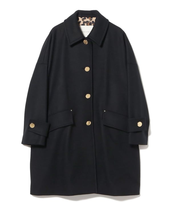 【モアバリエーション開催中】MACKINTOSH / NEW HUMBIE レオパード コート〈BLACK・BEIGE〉