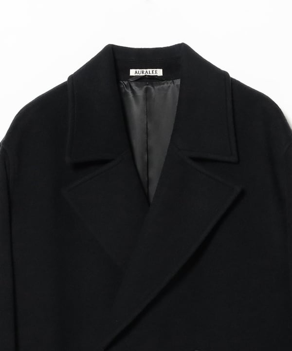 AURALEE / SUPER FINE WOOL MOSSER DOUBLE BREASTED COAT