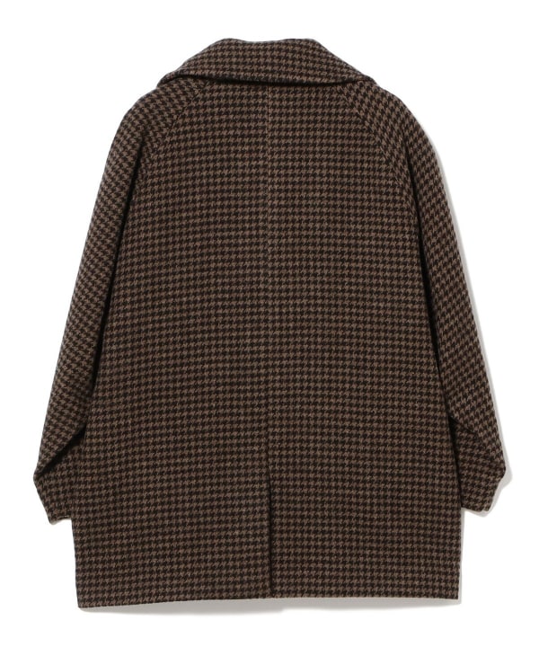 【モアバリエーション開催中】TICCA / ウール ハウンドトゥース ピーコート