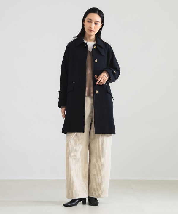 【モアバリエーション開催中】MACKINTOSH / NEW HUMBIE レオパード コート〈NAVY〉
