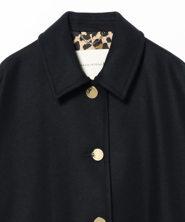 【モアバリエーション開催中】MACKINTOSH / NEW HUMBIE レオパード コート〈NAVY〉
