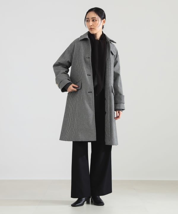 【モアバリエーション開催中】MACKINTOSH / NEW HUMBIE LONG SL ハウンドトゥース コート