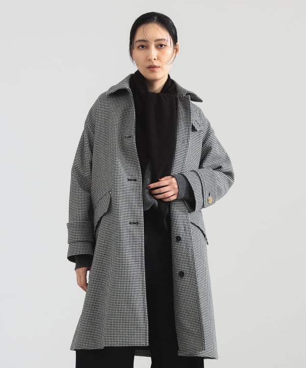 【モアバリエーション開催中】MACKINTOSH / NEW HUMBIE LONG SL ハウンドトゥース コート