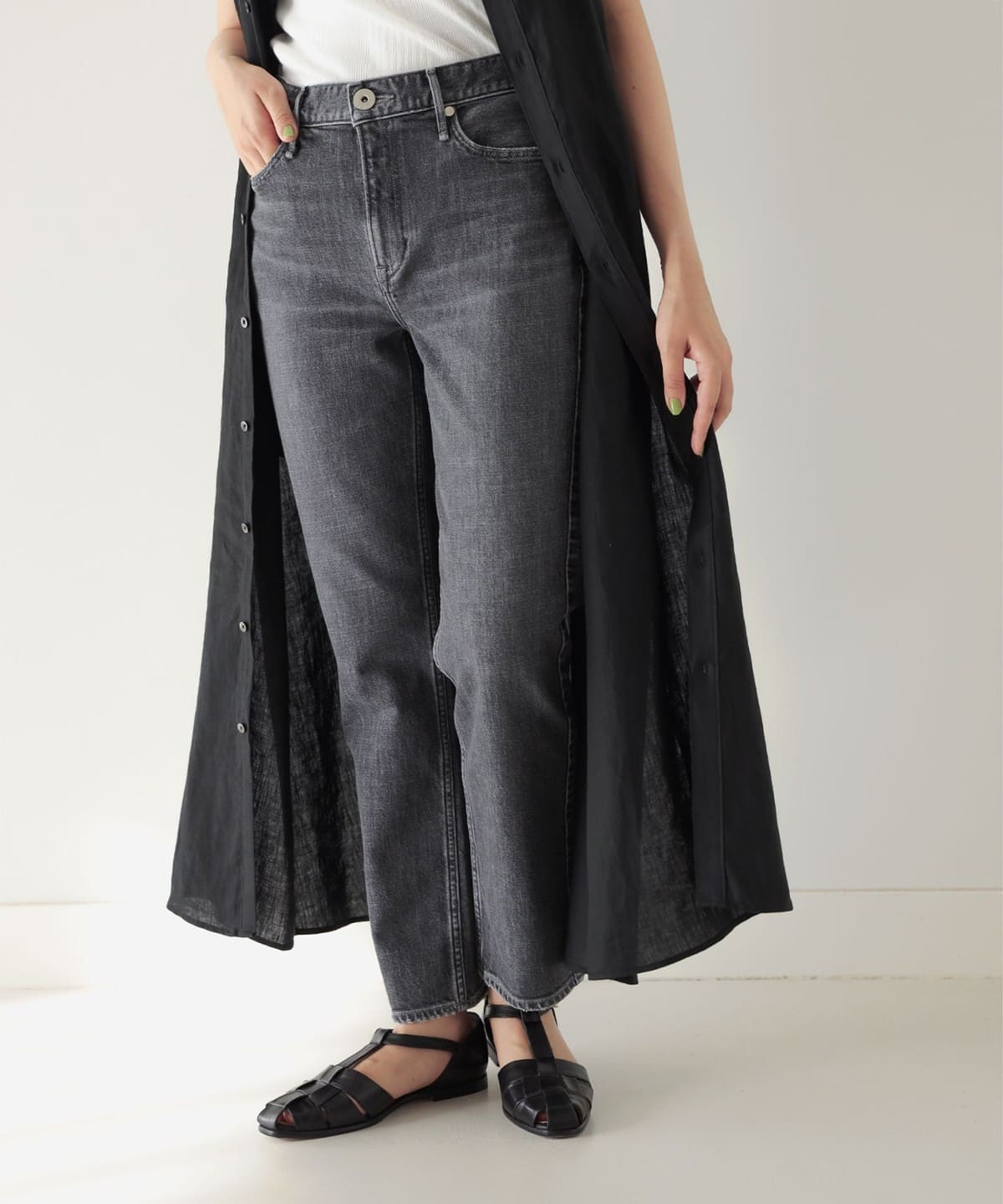 upper hights アッパーハイツ / THE LIPSTICKⅡ デニムパンツ パンツ WOMEN 別注CHARCOAL 24 upper hights アッパーハイツ / THE LIPSTICKⅡ デニムパンツ パンツ WOMEN 別注CHARCOAL 24