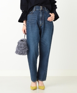 ▲CINOH / ハイウエスト テーパードデニム