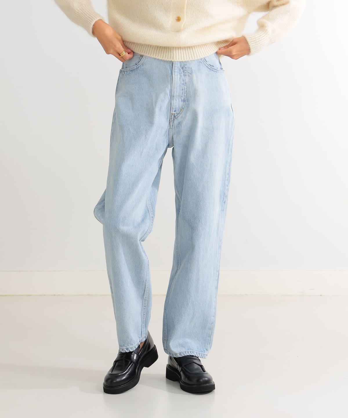 Demi-Luxe BEAMS Demi-Luxe BEAMS YLEVE Denim baggy pants (denim