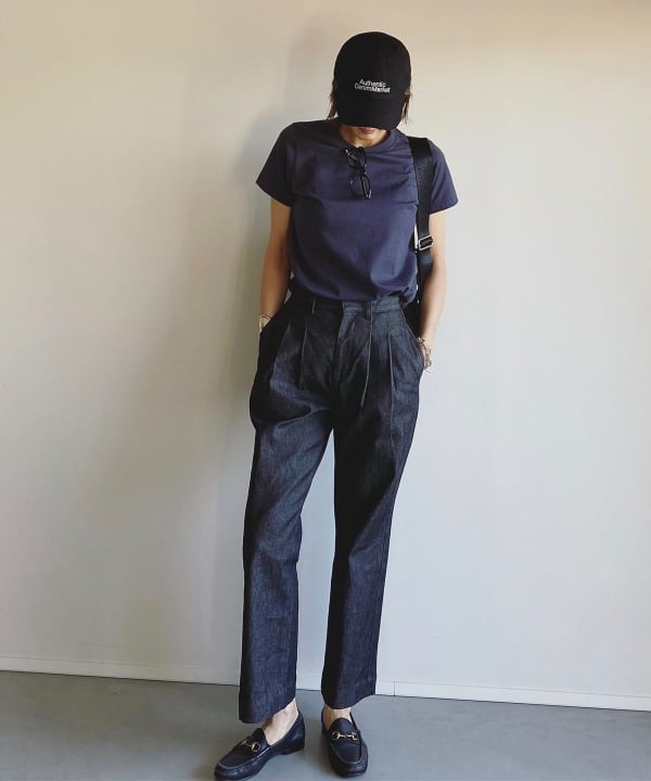 Demi-Luxe BEAMS（デミルクス ビームス）【別注】エディター坪田あさみ × woadblue / 2タック デニムパンツ（パンツ  デニムパンツ）通販｜BEAMS