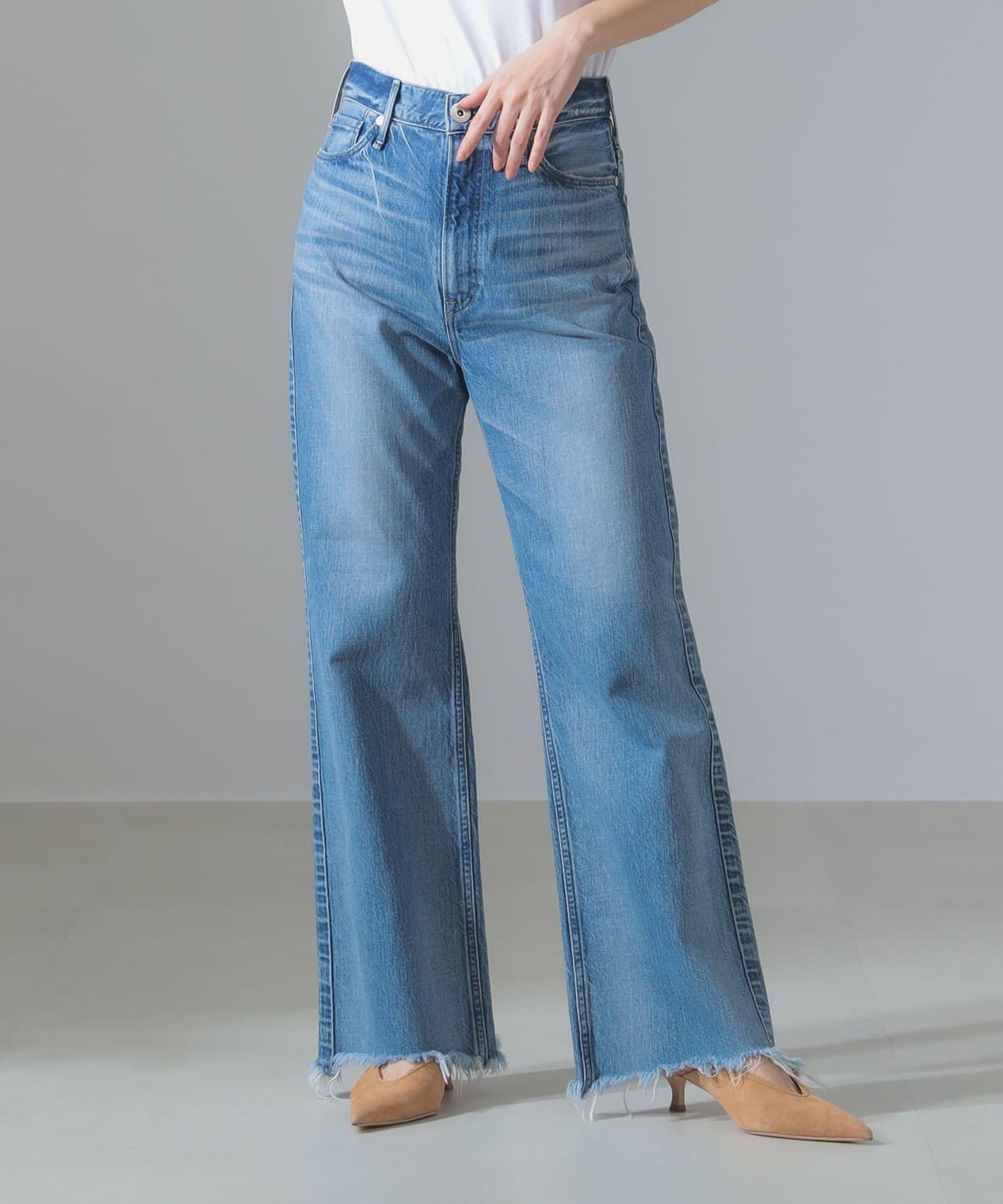 【別注】upper hights アッパーハイツ / TAYLOR デニム パンツ WOMEN 別注TOPAZ DESTROY 25 【別注】upper hights アッパーハイツ / TAYLOR デニム パンツ WOMEN 別注TOPAZ DESTROY 25