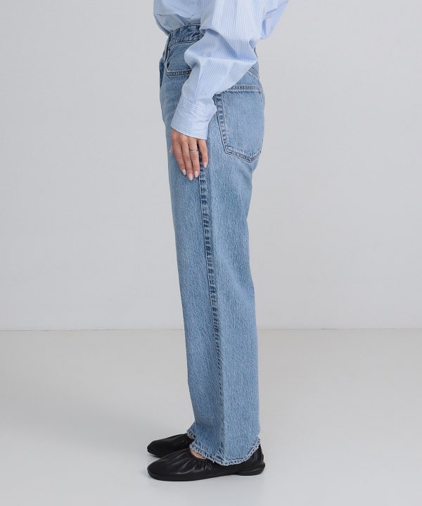 新品　ビームス　デミルクス　デニム　ジーンズ　ワイド　アッパーハイツ　パンツ　M Demi-Luxe BEAMS（デミルクス ビームス）upper hights / THE