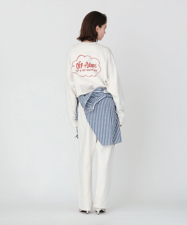 【別注】0fr. Paris × Demi-Luxe BEAMS / ロゴ スウェットパンツ Model：H173 B77 W57 H85  SIZE：S