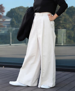 YLEVE × Demi-Luxe BEAMS / 別注 チノワイドパンツ