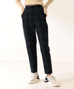 Demi-Luxe BEAMS / チェック テーパード パンツ
