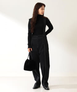 Demi-Luxe BEAMS / サスペンダー付き ワイドパンツ