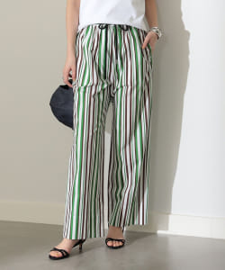 Demi-Luxe BEAMS / ストライプ コットン パンツ