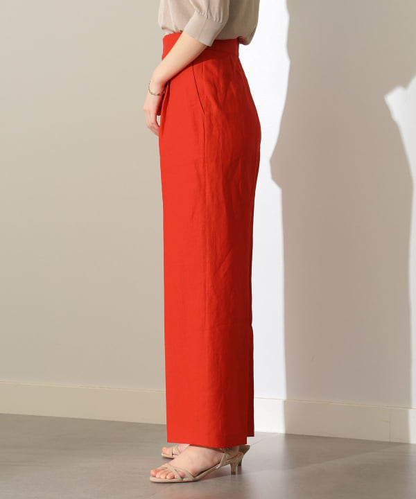 Demi-Luxe BEAMS リネン リラクシー ワイドパンツ Demi-Luxe BEAMS（デミルクス ビームス）の「Demi-Luxe BEAMS