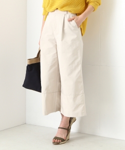 Demi-Luxe BEAMS / 1タック ワイドクロップドパンツ