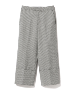 INSCRIRE / ハウンドトゥース ウールクロップドパンツ
