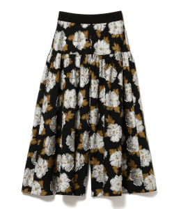 NUMBER M / フラワー ジャカード ボリューム パンツ