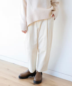 Demi-Luxe BEAMS / レーヨンコットン サテンパンツ