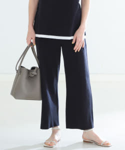 SLOANE × Demi-Luxe BEAMS / 別注 ハーフミラノリブ ニットパンツ