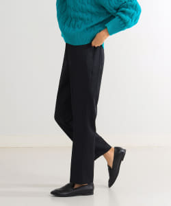Demi-Luxe BEAMS / 女裝 彈性 打褶 錐形 長褲