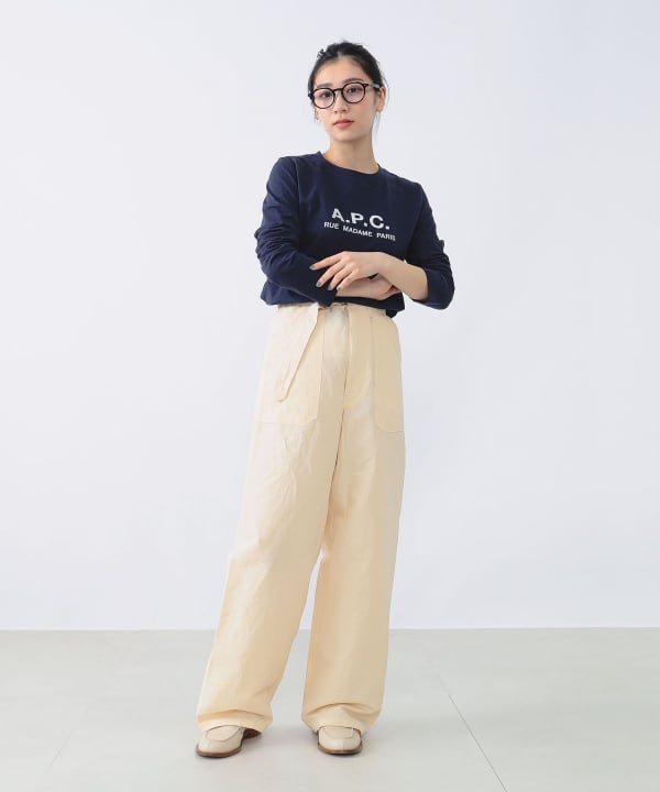 Demi-Luxe BEAMS（デミルクス ビームス）AURALEE / HIGH DENSITY FINX LINEN WEATHER PANTS（ パンツ スラックス）通販｜BEAMS