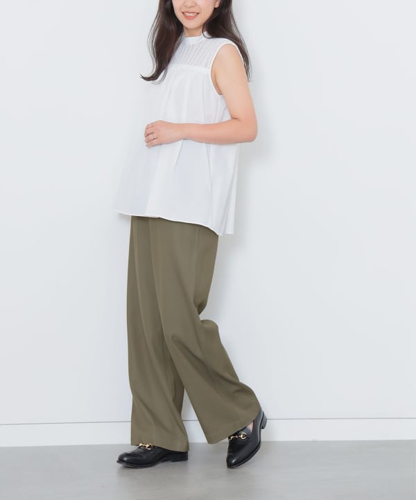 美品 デミルクスビームス 1,7万円 2024SS ホワイトのイージーパンツ B 美品 デミルクスビームス 1,7万円 2024SS ホワイトのイージー