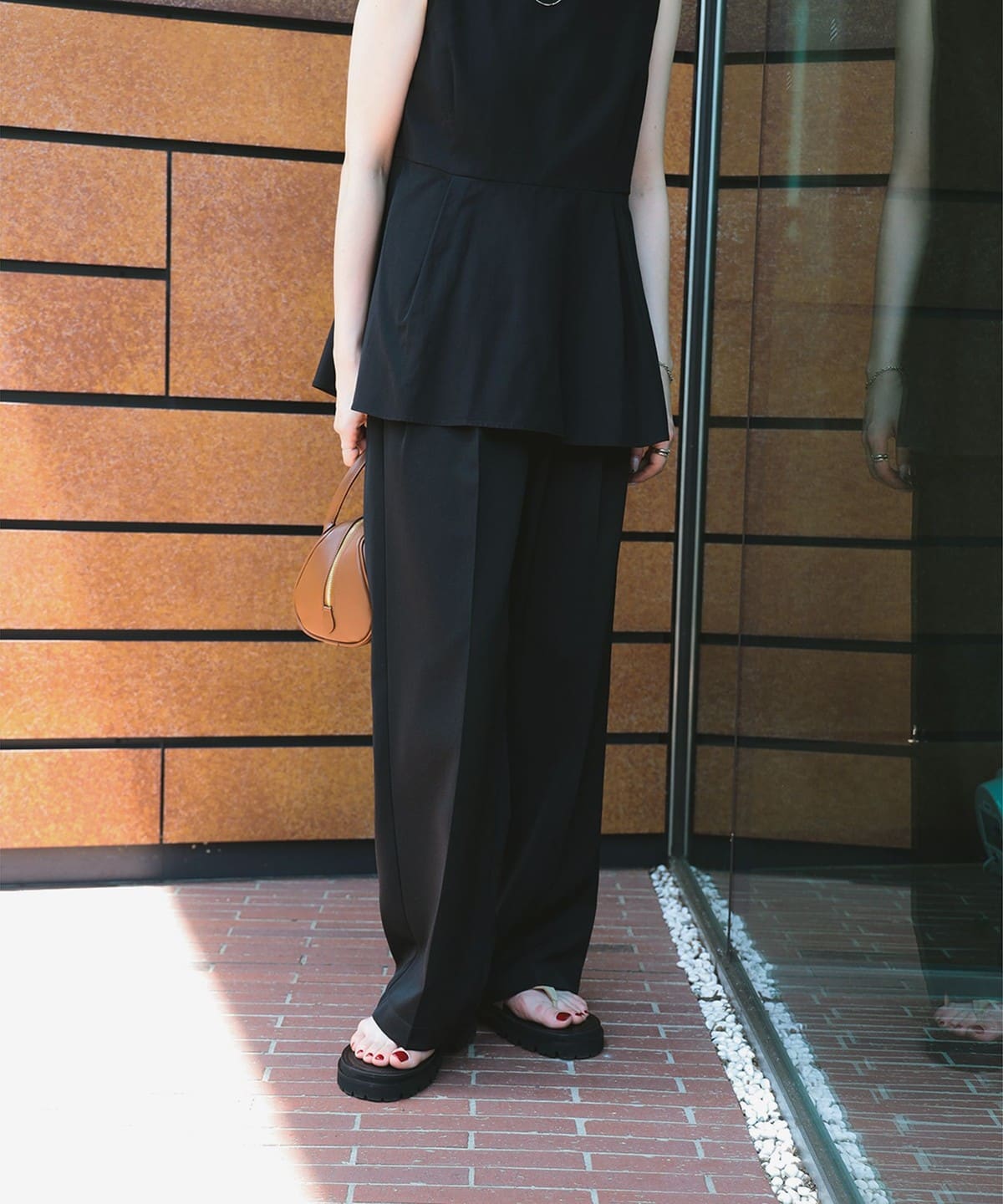 Demi-Luxe BEAMS（デミルクス ビームス）2タック ワイドパンツ（パンツ