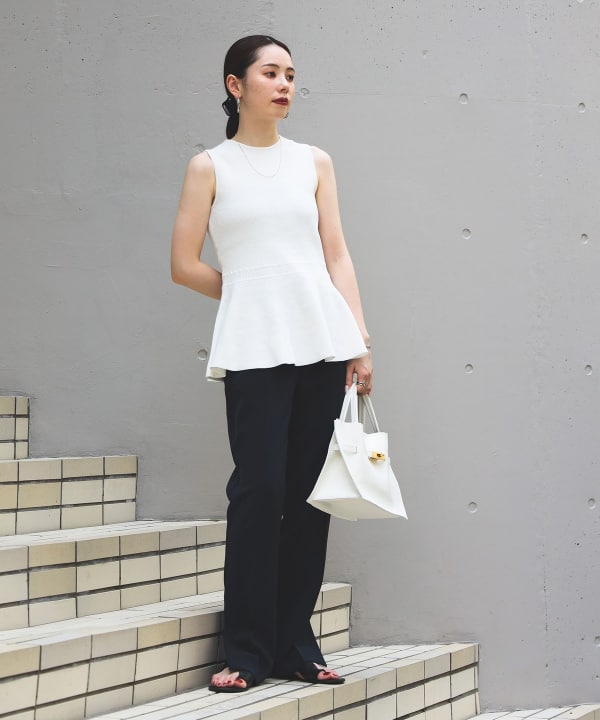 【在庫一掃】 Demi-Luxe BEAMS（デミルクス パンツ ビームス）ダブルクロス パンツ