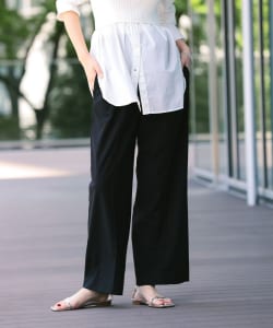 Demi-Luxe BEAMS / 女裝 細打褶 平織布 長褲