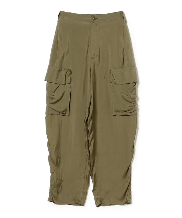 ▼美品 デミルクス ビームス 2万 イタリア製素材 ニットパンツ ブラウン 48 Demi-Luxe BEAMS（デミルクス ビームス）のパンツ通販アイテム